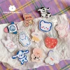 Fashionable Designer Brooches Pins Cute Bear Acrylic  Women Safety Korean Baby Brooch Pin