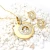 Import Fashionable Women stainless steel Wedding Earring Necklace Set Gold Plated Cubic Zircon Jewelry Set from China