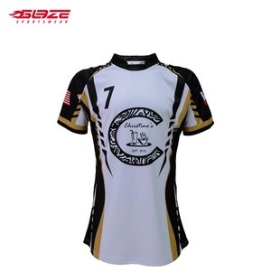 Fiji sublimated plain rugby league jersey custom manufacturer