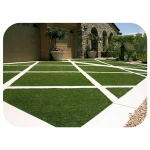 Fire resistant durable material artificial grass playground synthetic grass