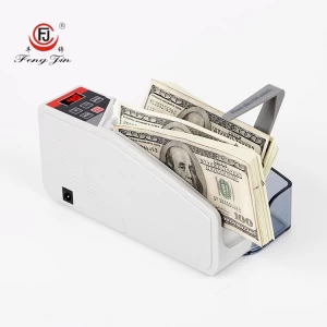 FJ-V40 Mini Money Counter / Portable Cash Counting Machine / Mixed Currency Counter
