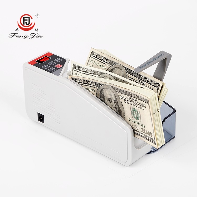 FJ-V40 Mini Money Counter / Portable Cash Counting Machine / Mixed Currency Counter
