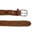 Import FM brand wholesale classical casual genuine girdle knit braid leather belt brown weave men belt from China