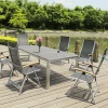 Folding outdoor table and chair set