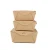 Import food box packaging take out food container PE coated kraft salad paper box with window from China