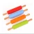 Import Food Grade Kids Cake Tool Silicone Rolling Pin With Wooden Handle from China