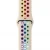 Import For Apple Watch Band 44mm 40mm 42mm 38mm Rainbow Soft Silicone Sport Replacement Wrist Strap for iWatch Series 5 4 3 1 Bracelet from China