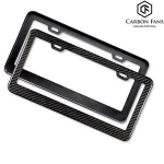 For USA American car 100% real Carbon fiber license plate frame