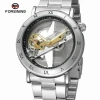 FORSINING 9005 men&#39;s mechanical watch men Luxury Skeleton Automatic Watch Self-Wind clock sport wrist watch Business Wristwatch
