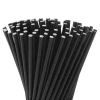 Free Sample Biodegradable ECO Friendly Black Paper Straw 6mm Cool Drinking Straw Black,1000 paper straws