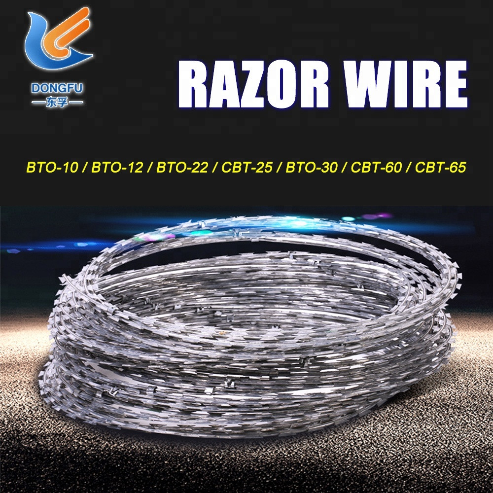 Buy Free Sample Galvanized Concertina Razor Wire Price from Anping ...