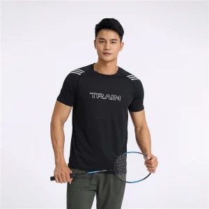 Free shipping wholesale hot selling mens leisure sports T-shirt gym mens shirt breathable fast dry