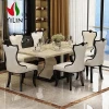 French Luxury Modern design Foshan Dining Room Table With Dining Chair Set