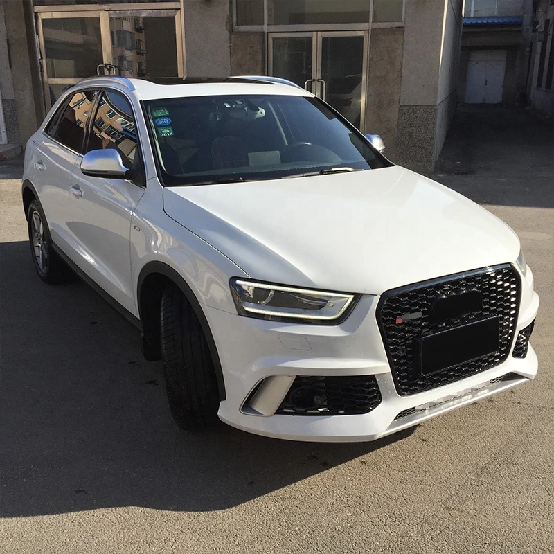 Front bumper with grill for Audi Q3 style Auto modified High quality PP material body kit 2013-2015