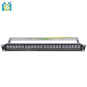 FTP RJ45 CAT6A 8P8C 24 Port Snap-in Type Patch Panel