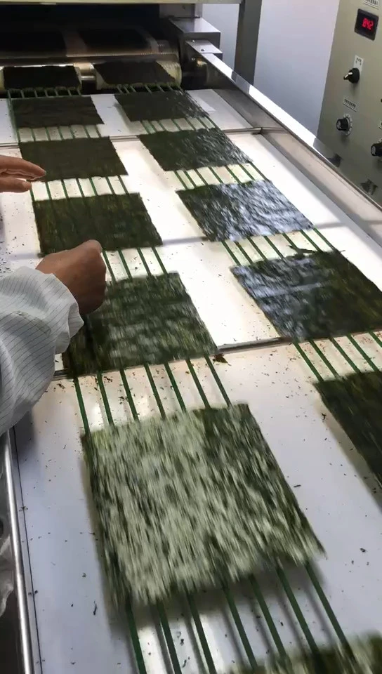 Full Sheet Hoja Entera Sea Moss Roasted Seafood Products Green Roasted Seaweed Nori Sheets For Sushi