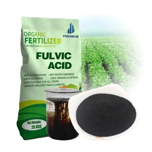 Fulvicmax smaller molecular plant rapid absorption 100% Water Soluble Stimulant Fulvic Acid Powder for Liquid Organic Fertilizer