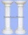 Import garden marble columns pillars from China