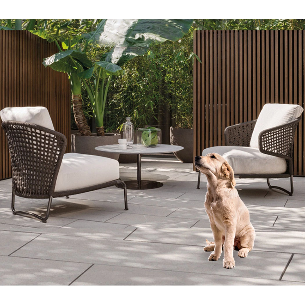 Garden sets waterproof patio lounge brushed aluminum outdoor furniture