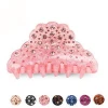 GENYA New design Acrylic luxury high quality Glitter rhinestone jaw claws decorative hair claw clips for Lady
