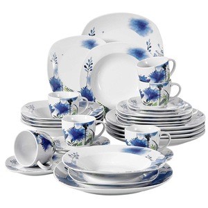 germany 30-Piece Porcelain Tableware luxury Cut Decal Dinnerware Sets