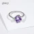 Import GINRY New Arrivals Windmill with purple Cubic Zircon rings jewelry for girls from China