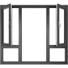 Glass Casement Windows with Tilt and Turn Single Double Outward Inward Aluminum casement window Awning Hinge Swing French Door