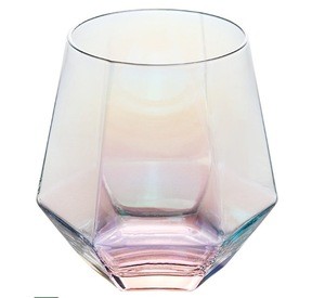 glass hexagon  310 ml Crystal Wine Gift Set Cocktail Glasses Drinking Glass Whisky Cup