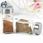 Glass Square Custom Salt Pepper Shaker Manufacture
