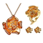 gold jewelry sets women fashionable jewelry bridal jewelry set