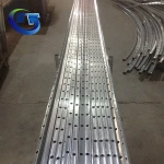 Gold Supplier China Galvanized Steel Short Punched Fencing Rails, Steel Square Tube
