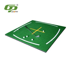 Golf Accessories Manufacturer Direct Sell 3D Golf Hitting Mat Customized Embroidery Available For Golf Teaching