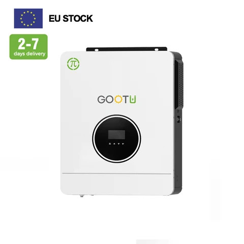 GOOTU 24V 48V Hybrid  4.2KW 6.2KW 140A MPPT Pure Sine Wave Solar Inverter With Removable Display