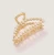 Import H36-165 large size women fancy triangle pearl and rhinestone metal hair claw from China