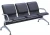 Import half-cushion airport chair H303-3P/airport seating chair/ public chair from China
