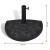 Import Half Round Wall Side HDPE Resin Garden Umbrella Base Stand for Terrace Balcony from China