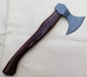 hand made damascus steel hatched axe
