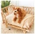 Import Handmade Bamboo Rattan Woven Pet Bed Dog Sofa Cat Princess Bed House All Seasons Detachable Dog Bed Pet Supplies from China