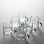 Handmade Thin Heat Resistant Borosilicate Glass Water Cup Transparent Wine Tea Milk Glasses 100ml Custom Logo