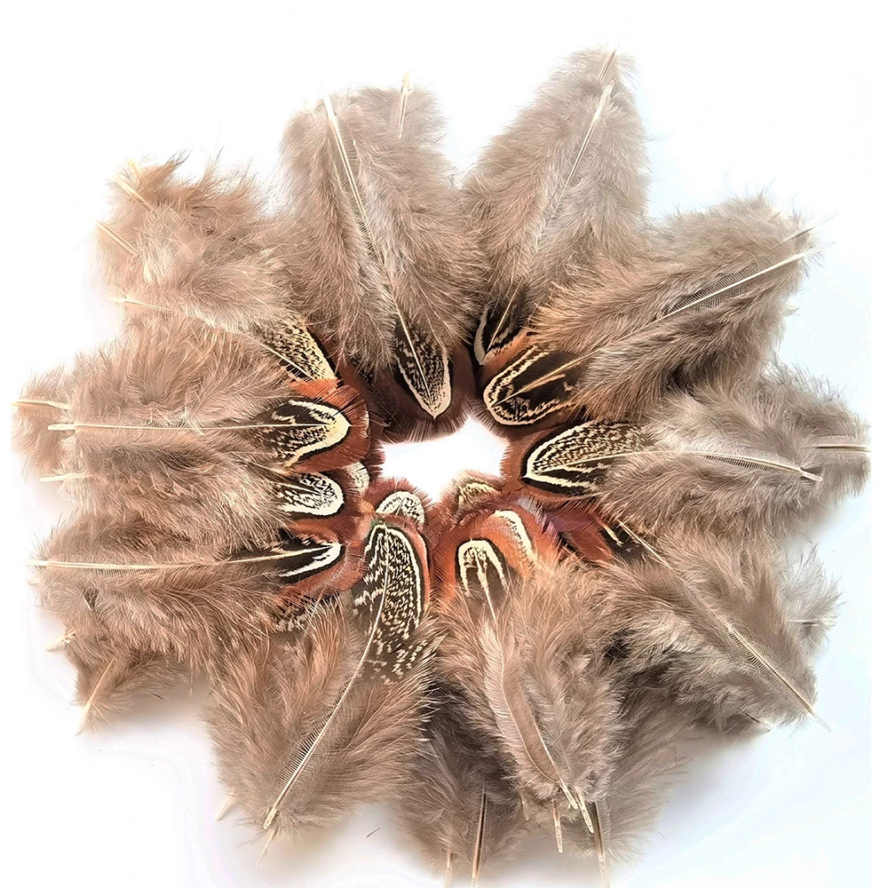 Happy Natural Pheasant Plumage Feathers 2-3 inches 200PCS/Bag Sewing Crafts Clothing Decorating Feathers