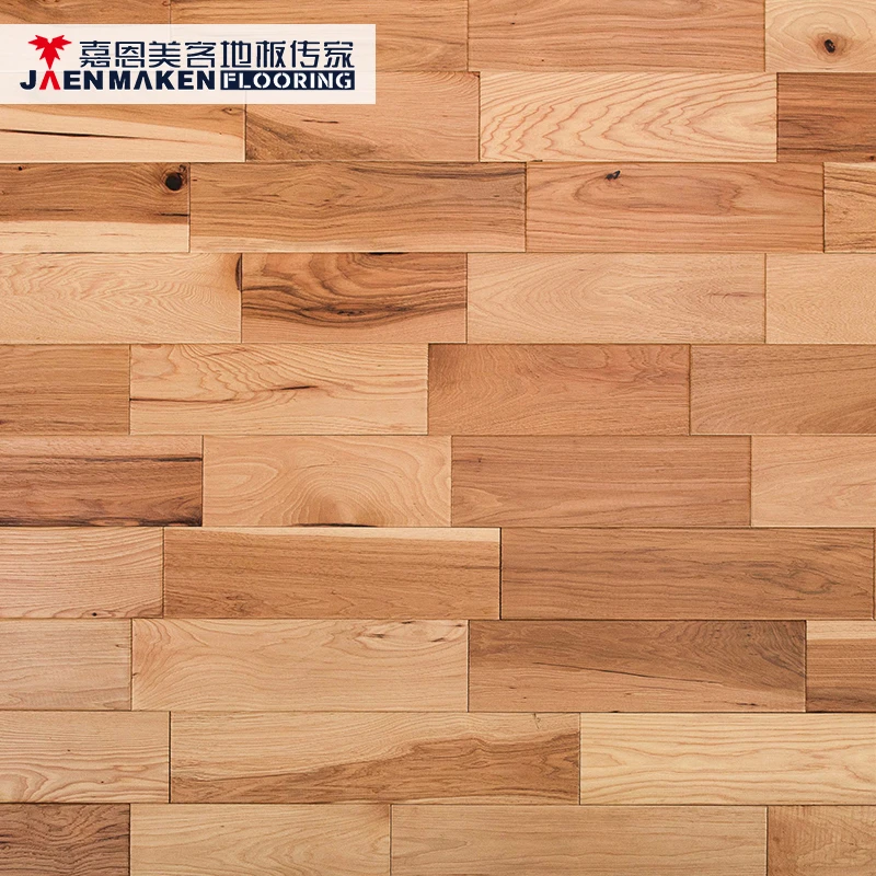 Hardwood Parquet Timber Flooring Cheap Hickory Solid Graphic Design Apartment Modern Indoor 18mm More Than 5 Years CD