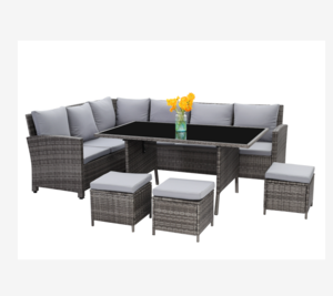 HB41.9504 Easy chair and table used patio furniture garden sets