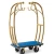 Import Heavy Duty Hotel Stainless Steel Bellman Luggage Trolley Cart hotel trolley from China