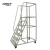 Import Heavy-Duty Metal Rolling Stair Ladder Steel Movable Platform Ladder for Warehouse New Condition from China