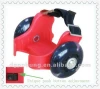 Heel Skate flashing rollers with 4 flashing LED lights and unique button to adjust size PH988D-PU red