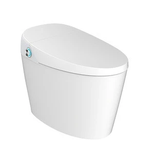 HEGII modern bathroom white siphonic s trap ceramic one piece closestool auto electronic wc bidet intelligent smart toilet bowl