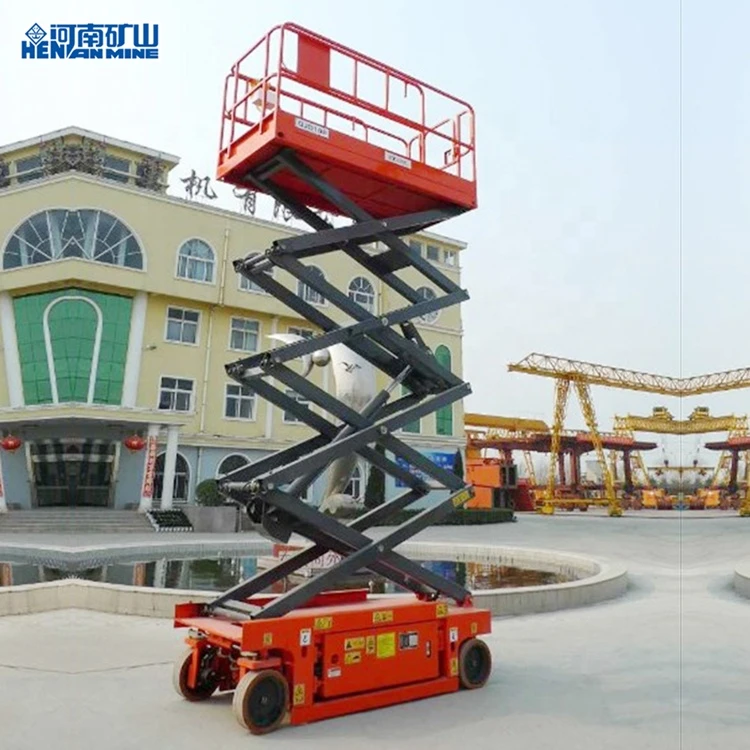 Henan Mine 4~16m Hydraulic Scissor Mobile Lift Table Platform