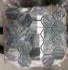 Herringbone 23x48mm Cinderella Marble Stone Mosaic