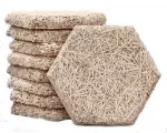 Hexagon wood fiber soundproof acoustic panel
