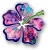 Import Hibiscus car truck RV windows notebook vinyl magnetic car stickers from China